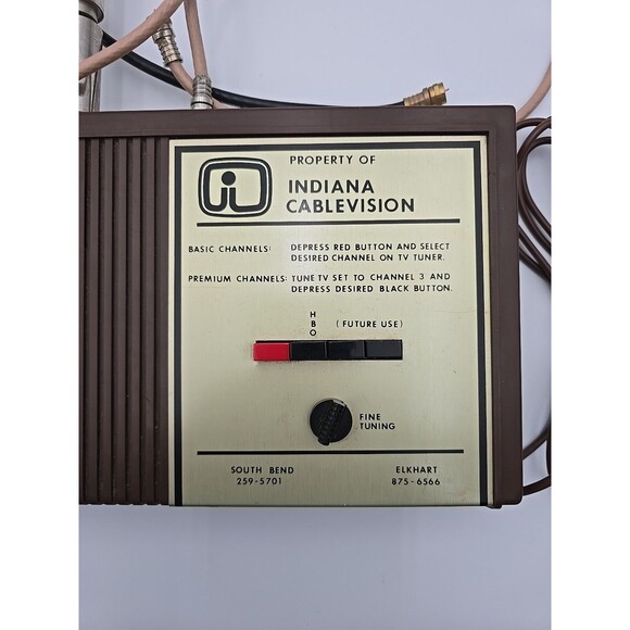 Vintage Indiana Cablevision Cable Box - NOT TESTED - Picture 3 of 12